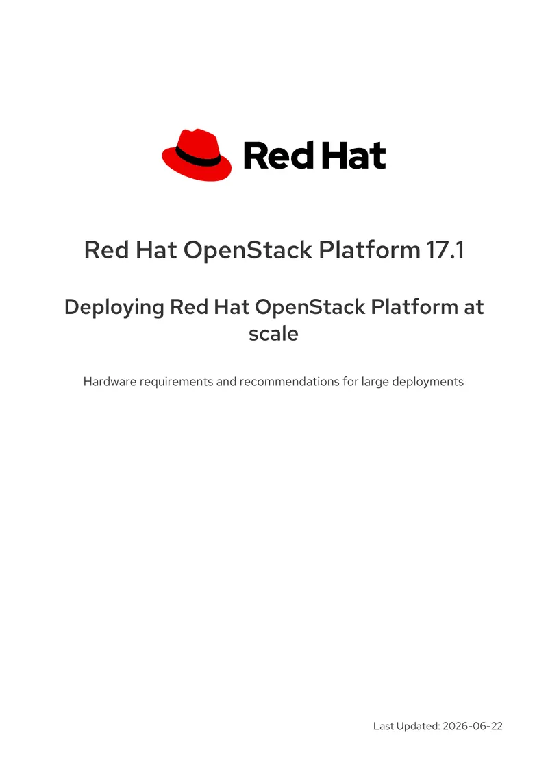 Red Hat OpenStack Platform 17.1 Deployment Guide