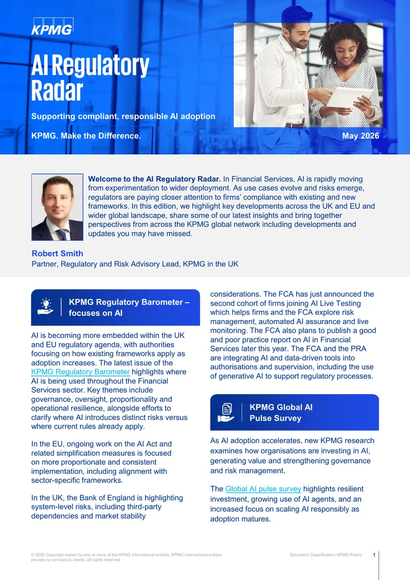 AI Regulatory Radar Report on Compliance and Adoption