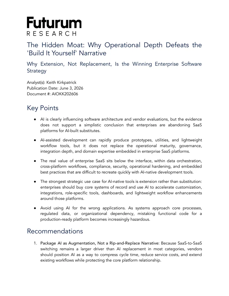 Operational Depth in Enterprise Software Strategy