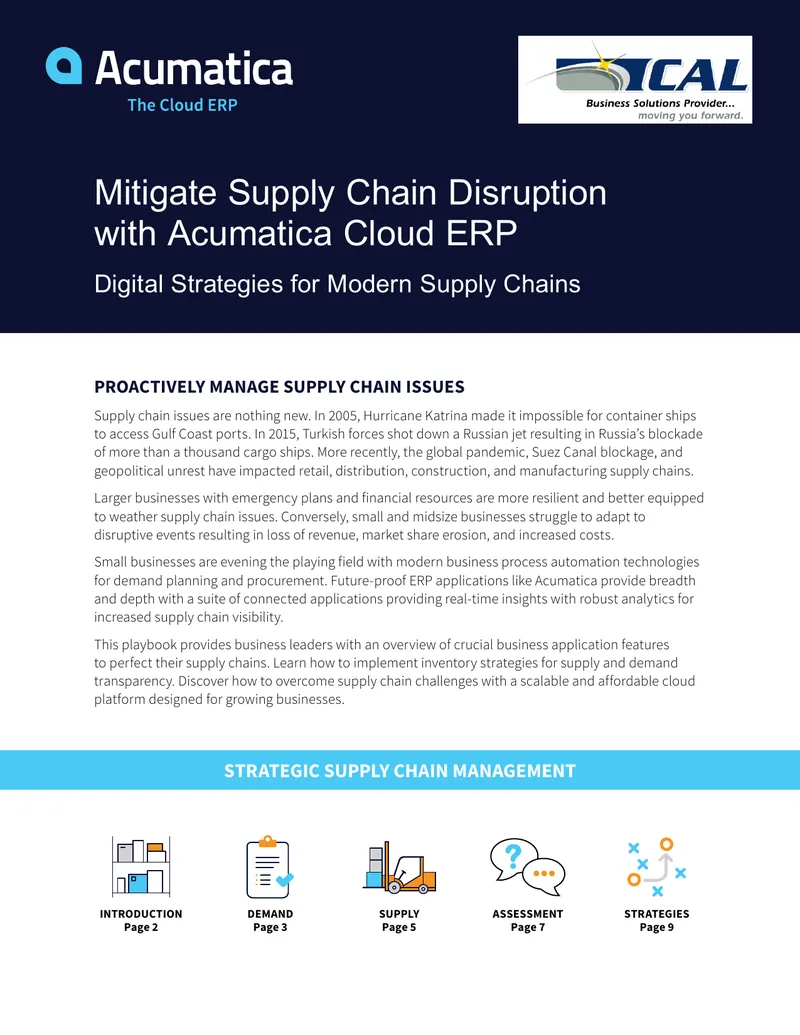 Strategic Supply Chain Management Playbook