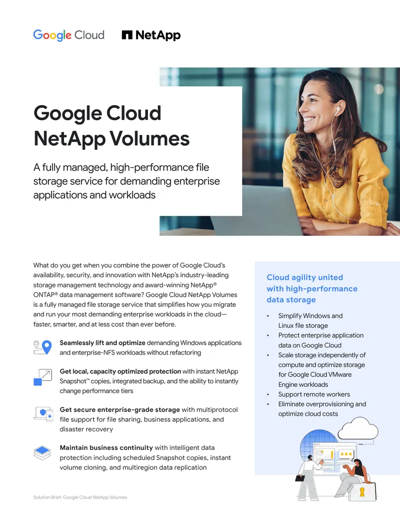 Google Cloud NetApp Volumes Solution Brief