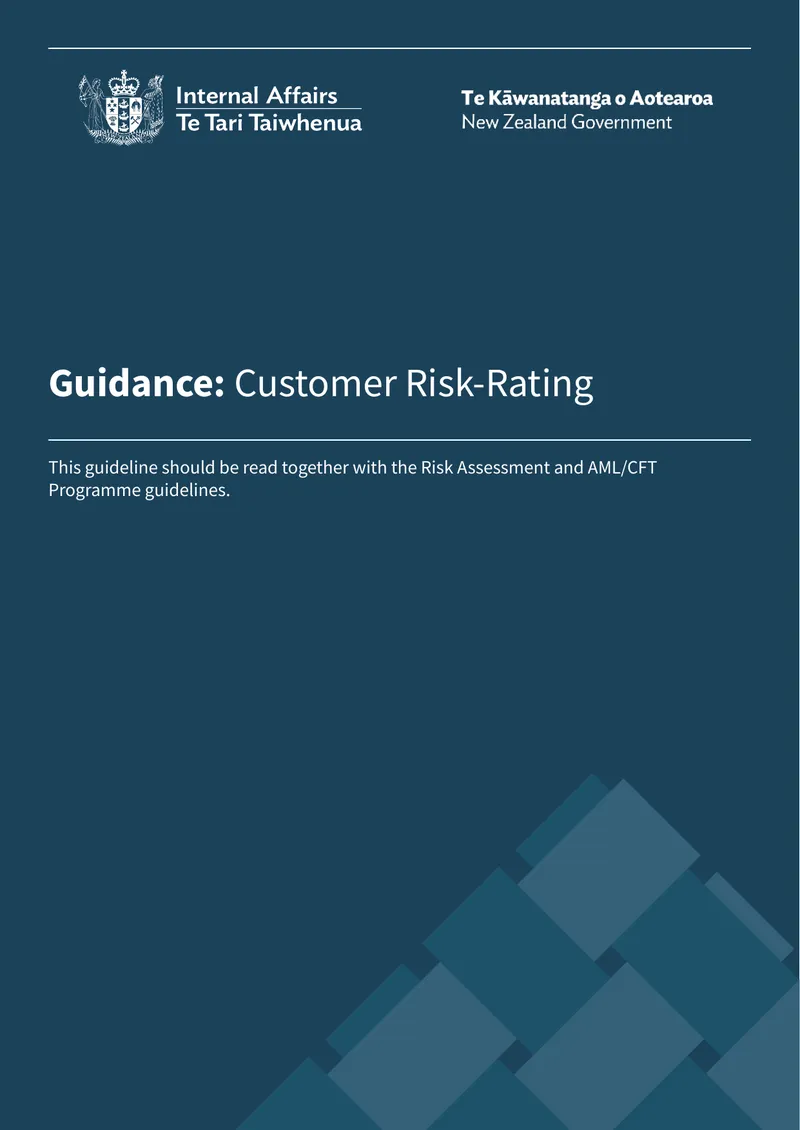 Customer Risk-Rating Guidance for Reporting Entities