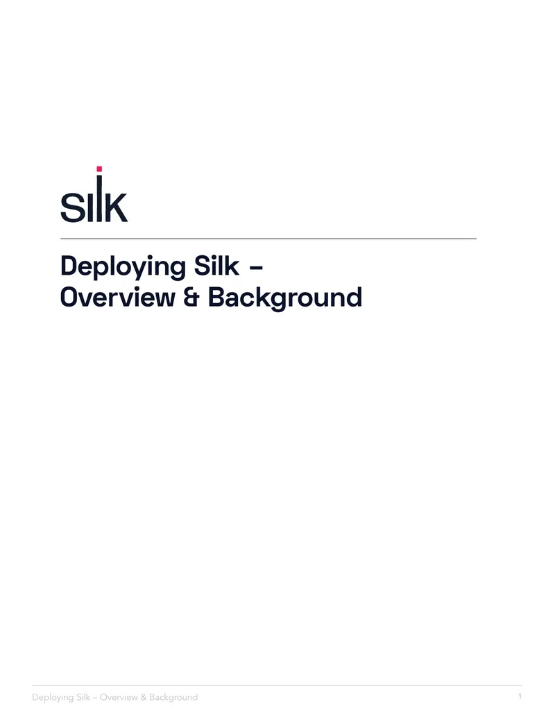 Silk Data Virtualization Platform Deployment Guide