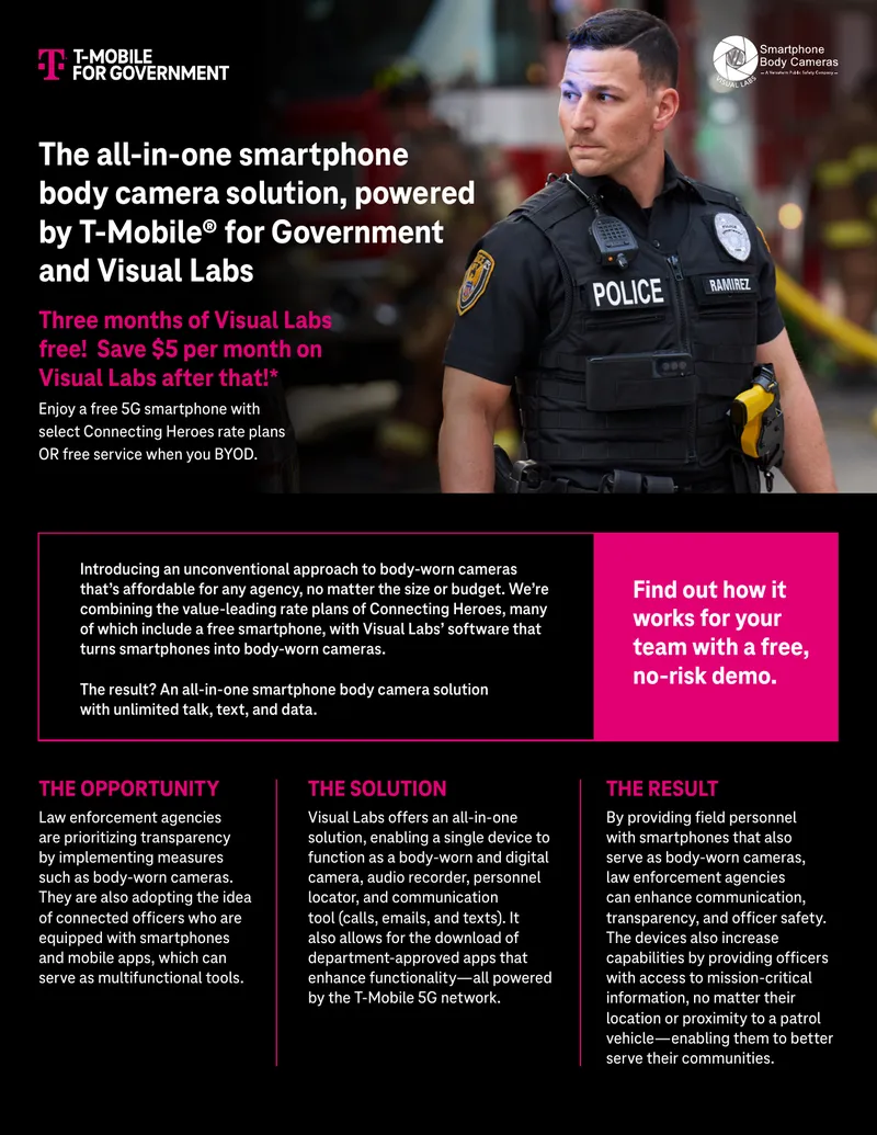 Smartphone Body Camera Solution for Law Enforcement