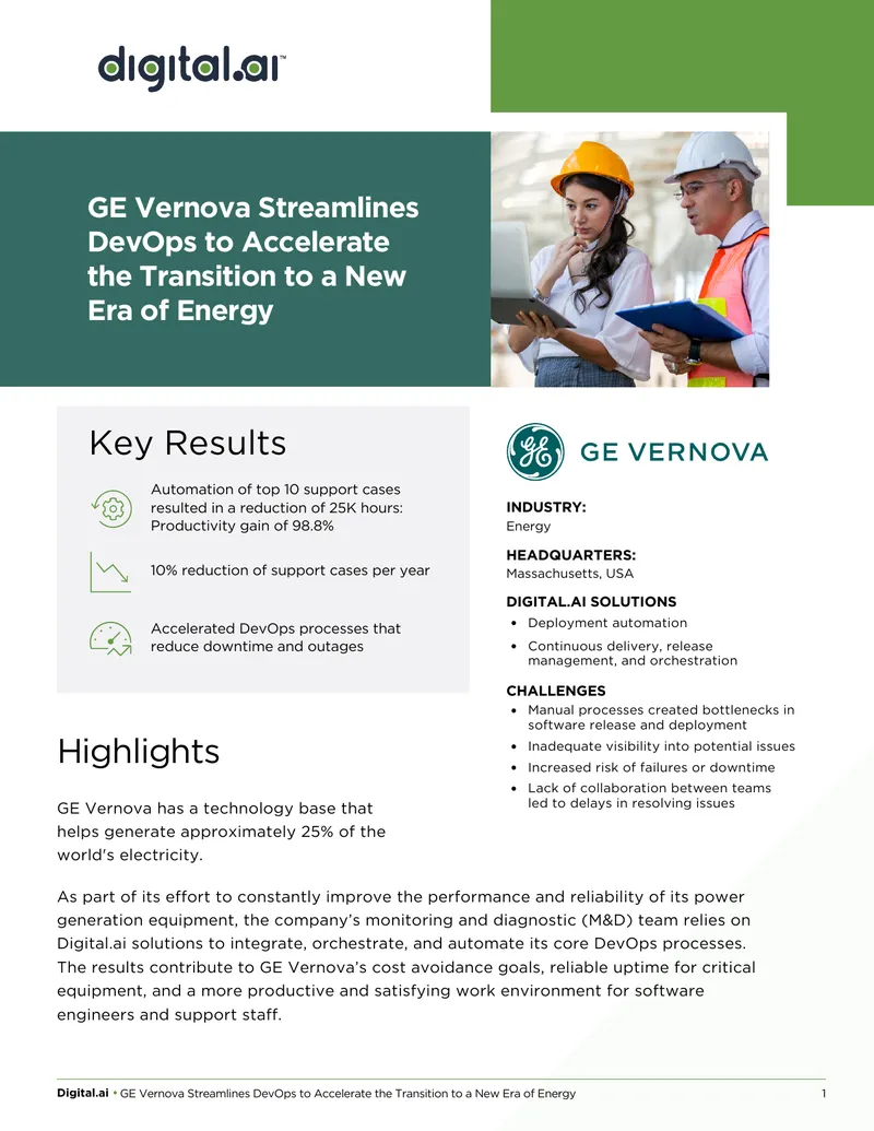 GE Vernova DevOps Process Modernization Report