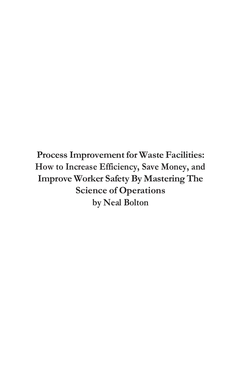 Process Improvement Strategies for Waste Management Facilities