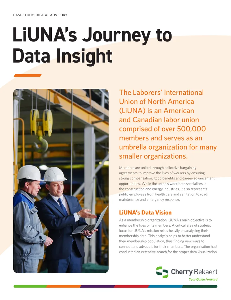 LiUNA's Data Insight and Migration Strategy