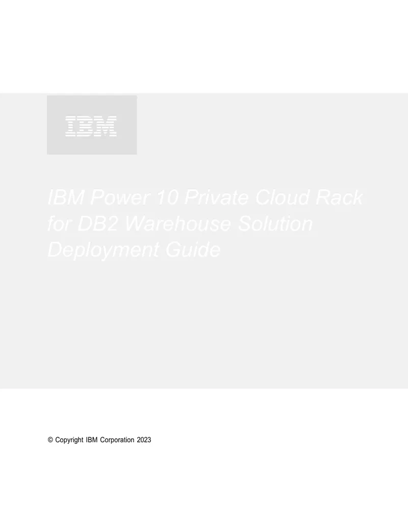 IBM Power 10 Private Cloud Rack Deployment Guide