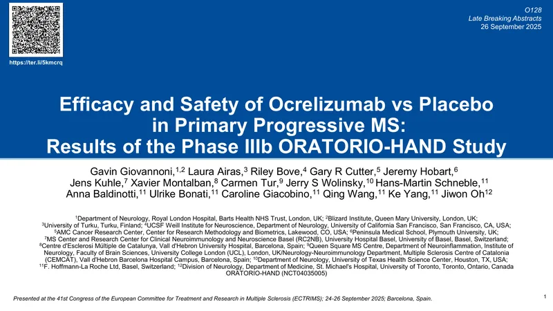 Efficacy and Safety of Ocrelizumab in PPMS Study