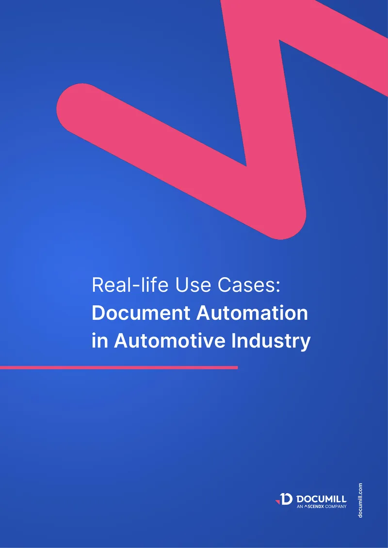 Document Automation Use Cases in Automotive Industry