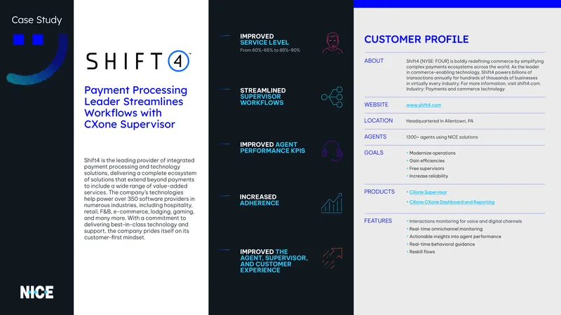 Shift4 Payment Processing Workflow Optimization Case Study