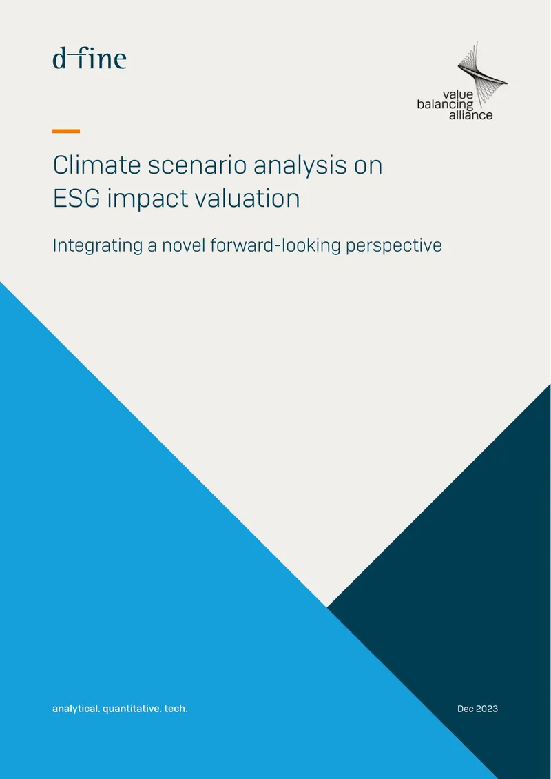 Climate Scenario Analysis on ESG Impact Valuation
