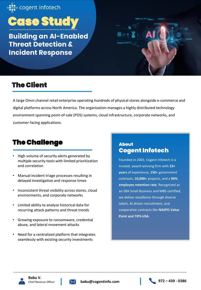 AI-Enabled Threat Detection and Incident Response Case Study