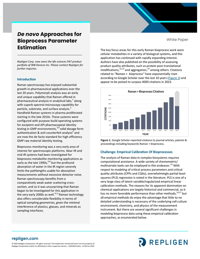 De Novo Approaches for Bioprocess Parameter Estimation