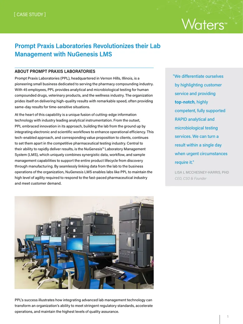 Prompt Praxis Laboratories Case Study on NuGenesis LMS