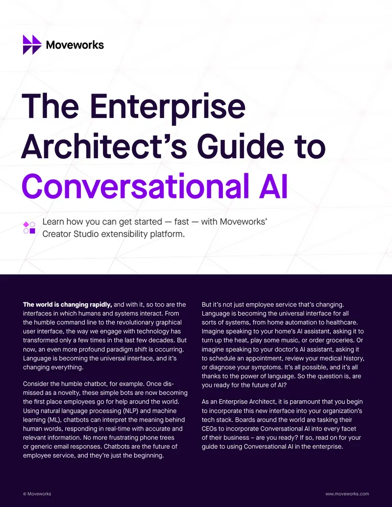 Enterprise Architect's Guide to Conversational AI