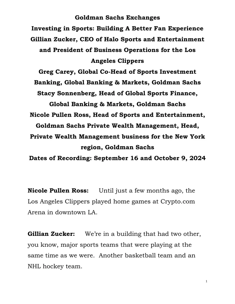 Investing in Sports: Enhancing Fan Experience