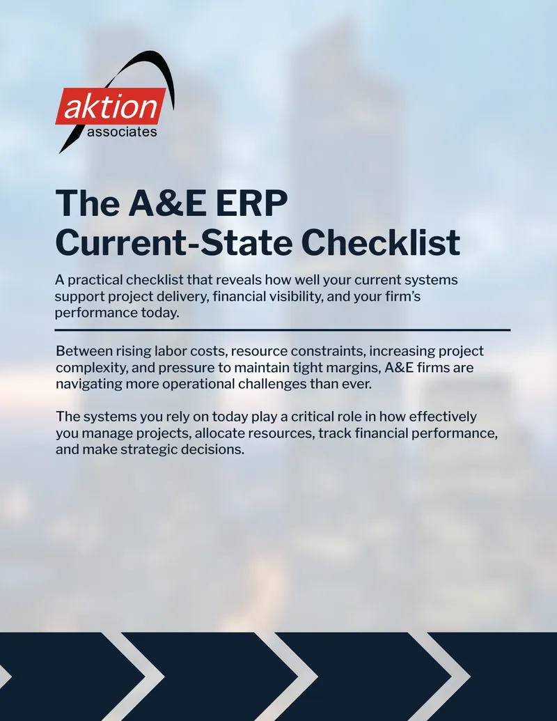 Current-State Checklist for A&E ERP Systems