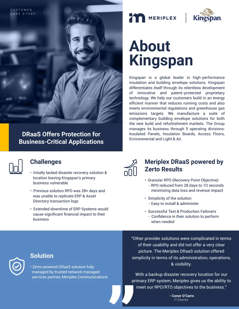 Disaster Recovery as a Service Case Study