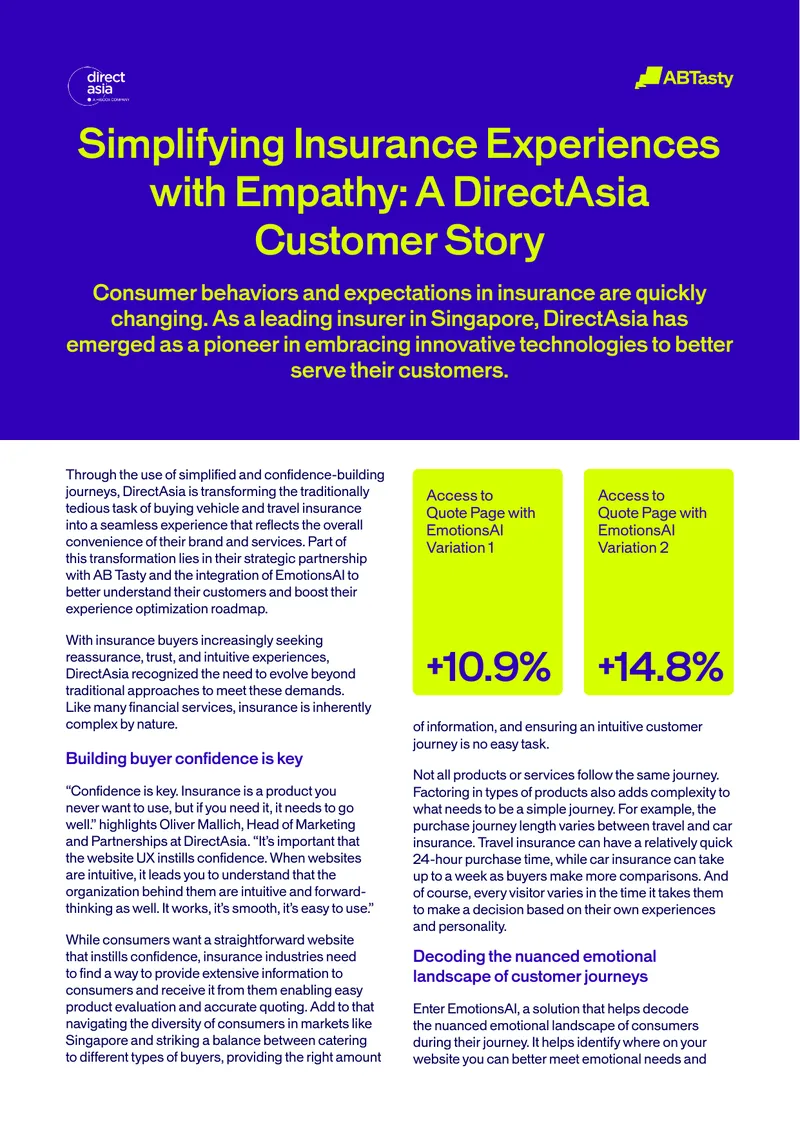 Transforming Insurance Experiences with EmotionsAI