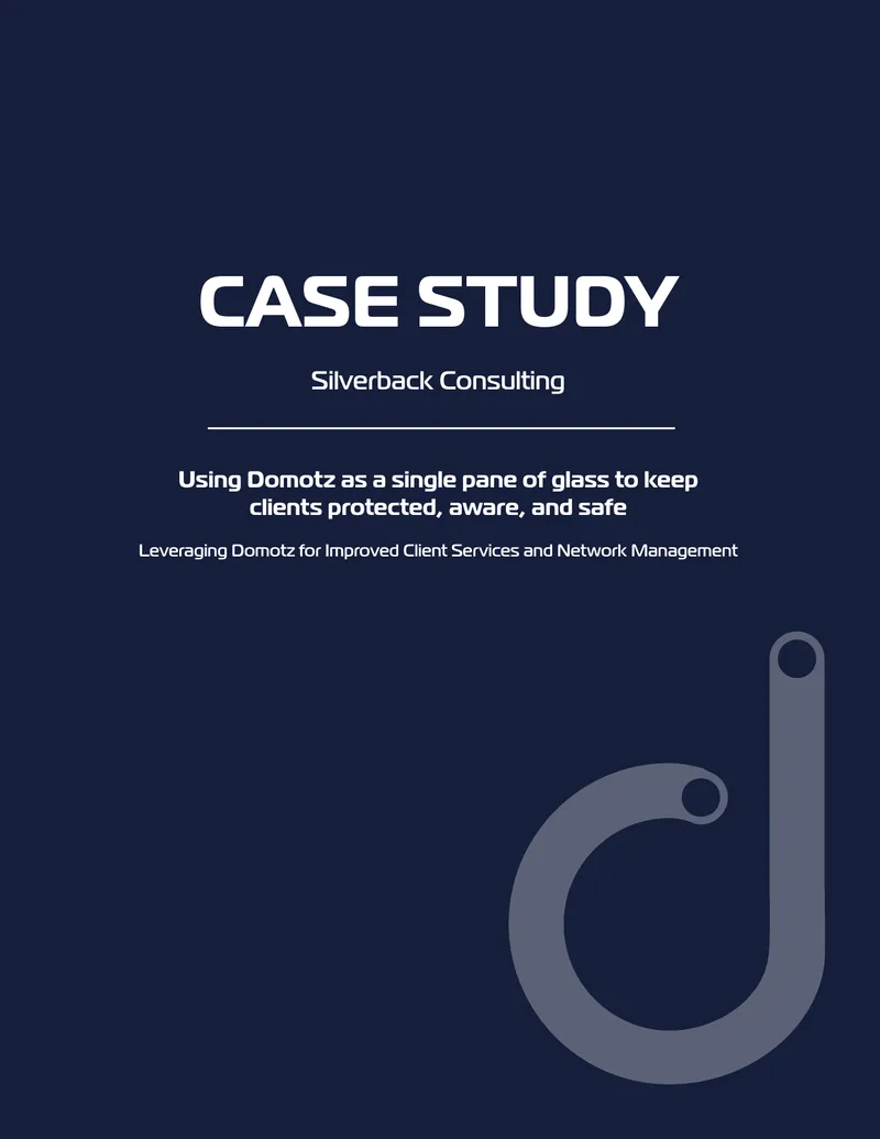 Silverback Consulting Case Study on Domotz Integration