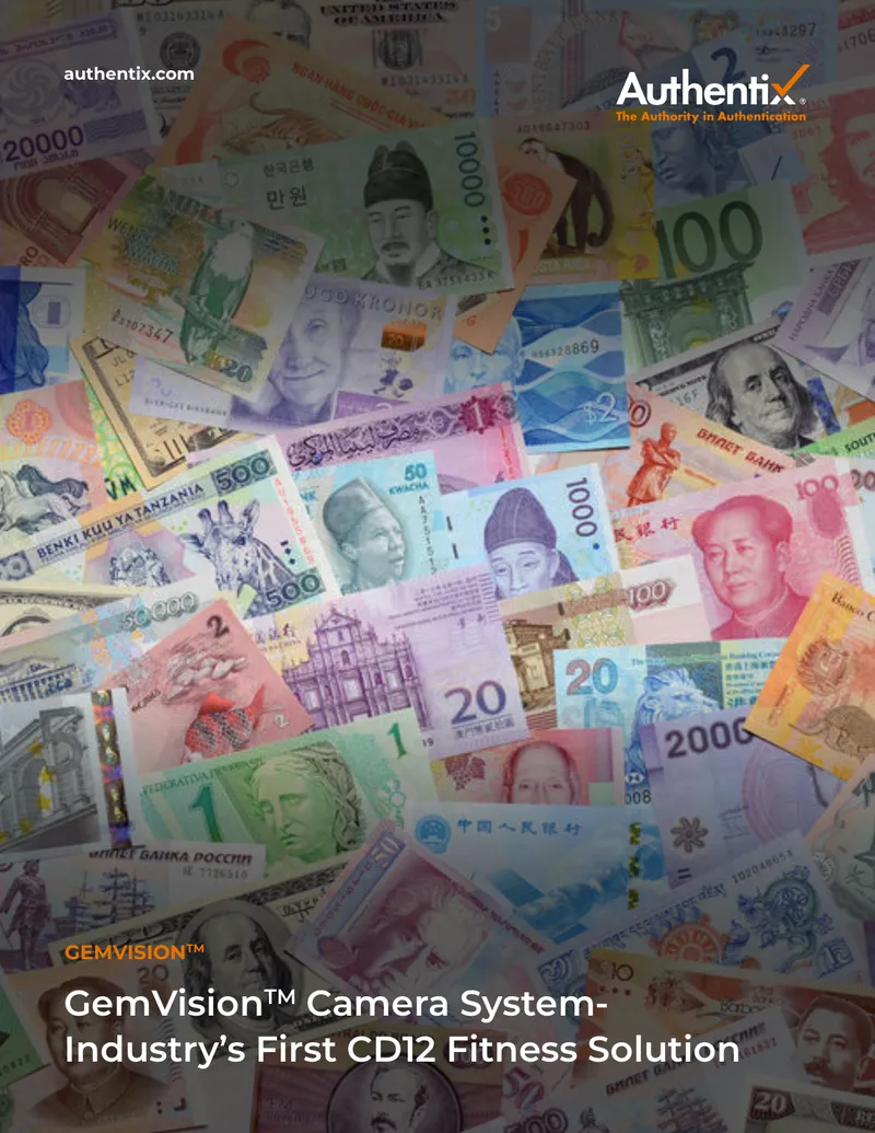 GemVision Camera System for Currency Management