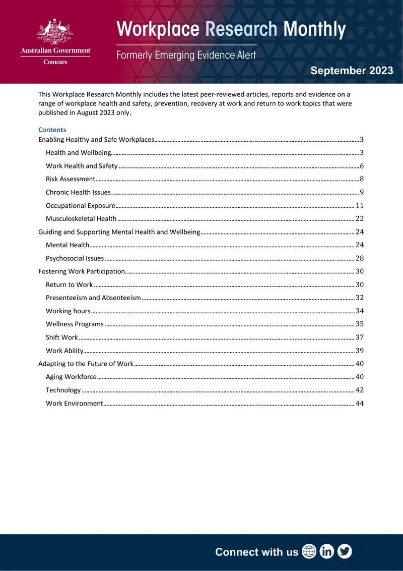 Workplace Research Monthly September 2023