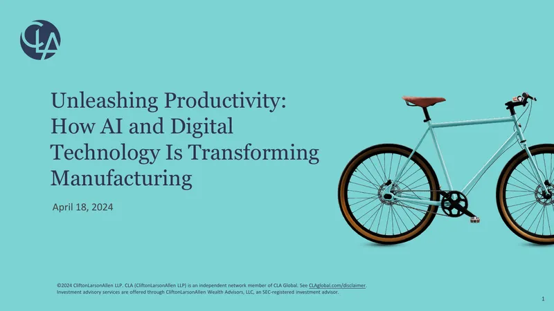 AI and Digital Technology Impact on Manufacturing