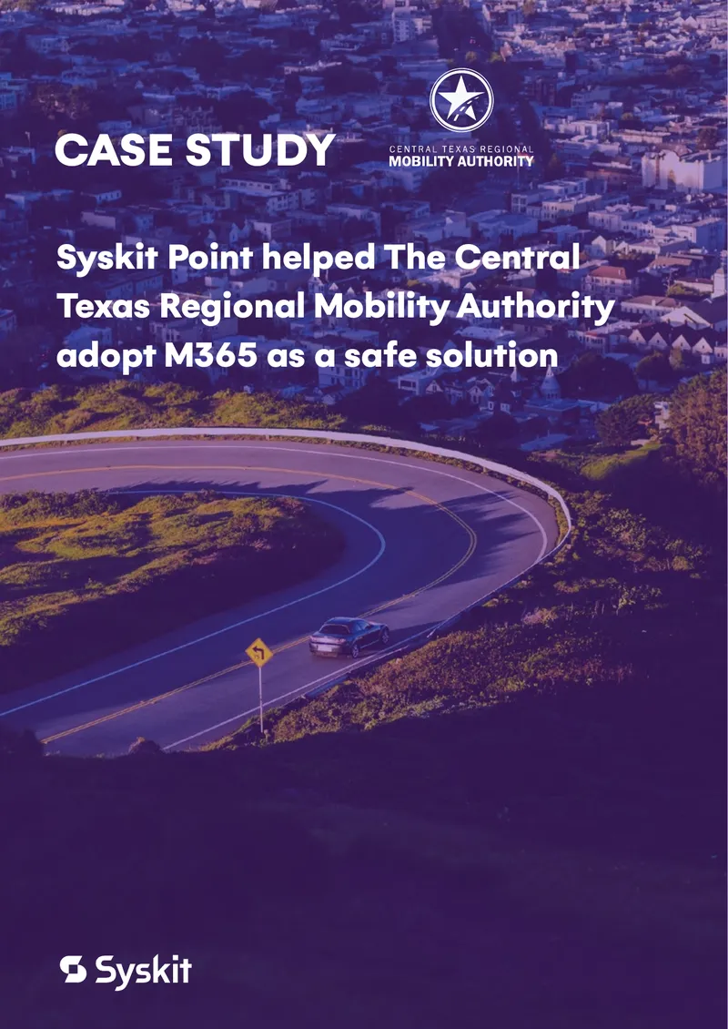 Syskit Point Implementation at Central Texas Regional Mobility Authority