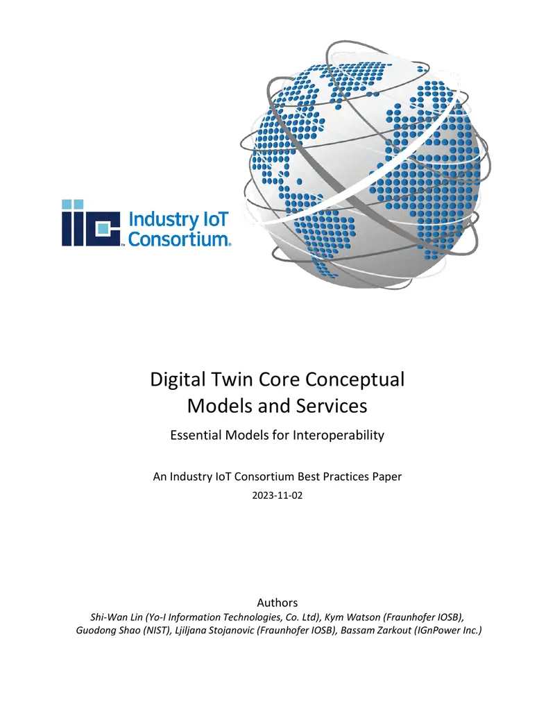 Digital Twin Core Conceptual Models and Services