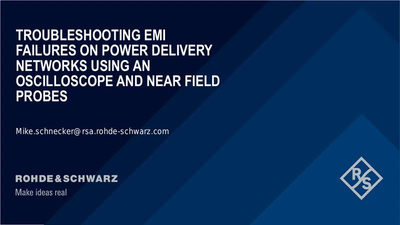 Troubleshooting EMI Failures on Power Delivery Networks