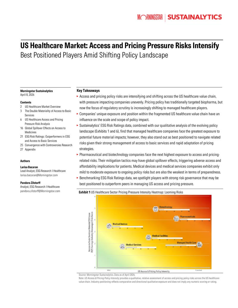 US Healthcare Market Access and Pricing Pressure Analysis