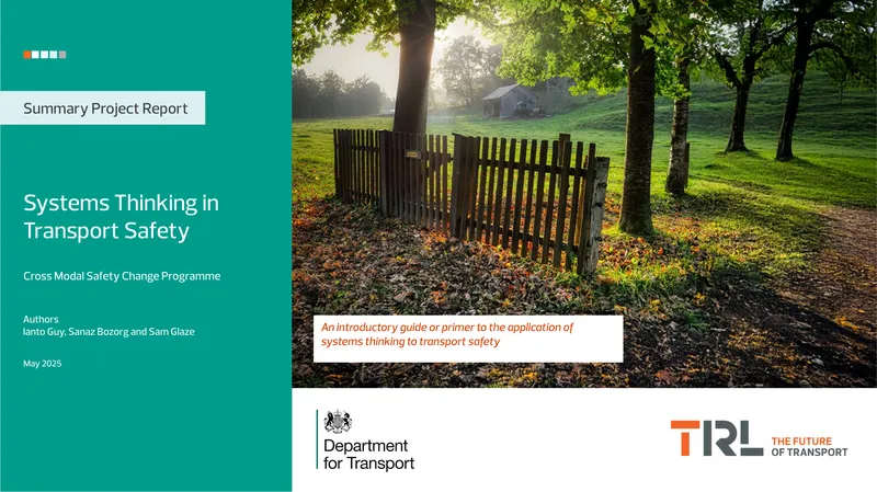 Systems Thinking in Transport Safety Project Report