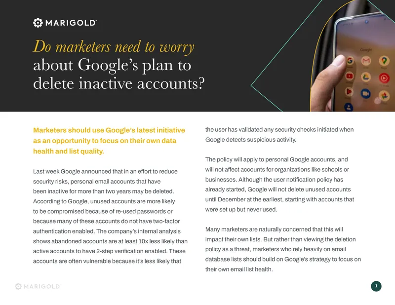 Impact of Google Account Deletion on Email Marketing