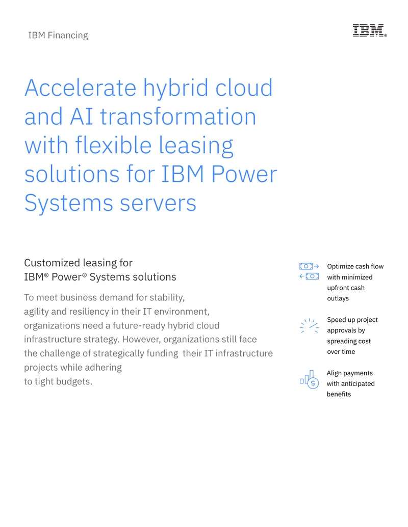 Flexible Leasing Solutions for IT Infrastructure Funding