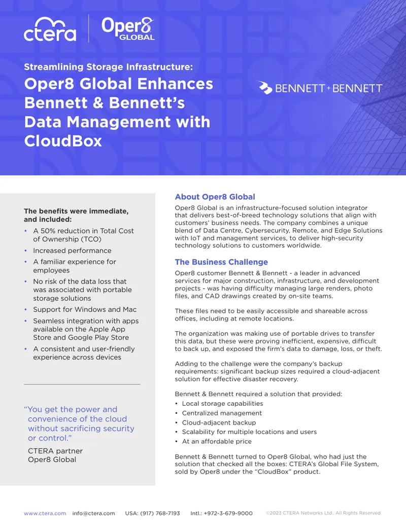 Streamlining Data Management with CTERA CloudBox