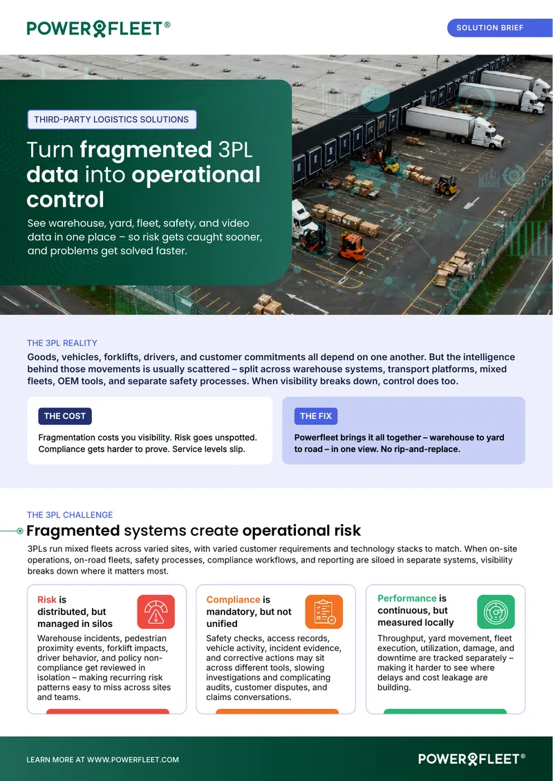 Operational Control for Third-Party Logistics Data