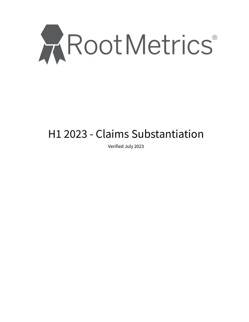 2023 Claims Substantiation and RootMetrics Overview
