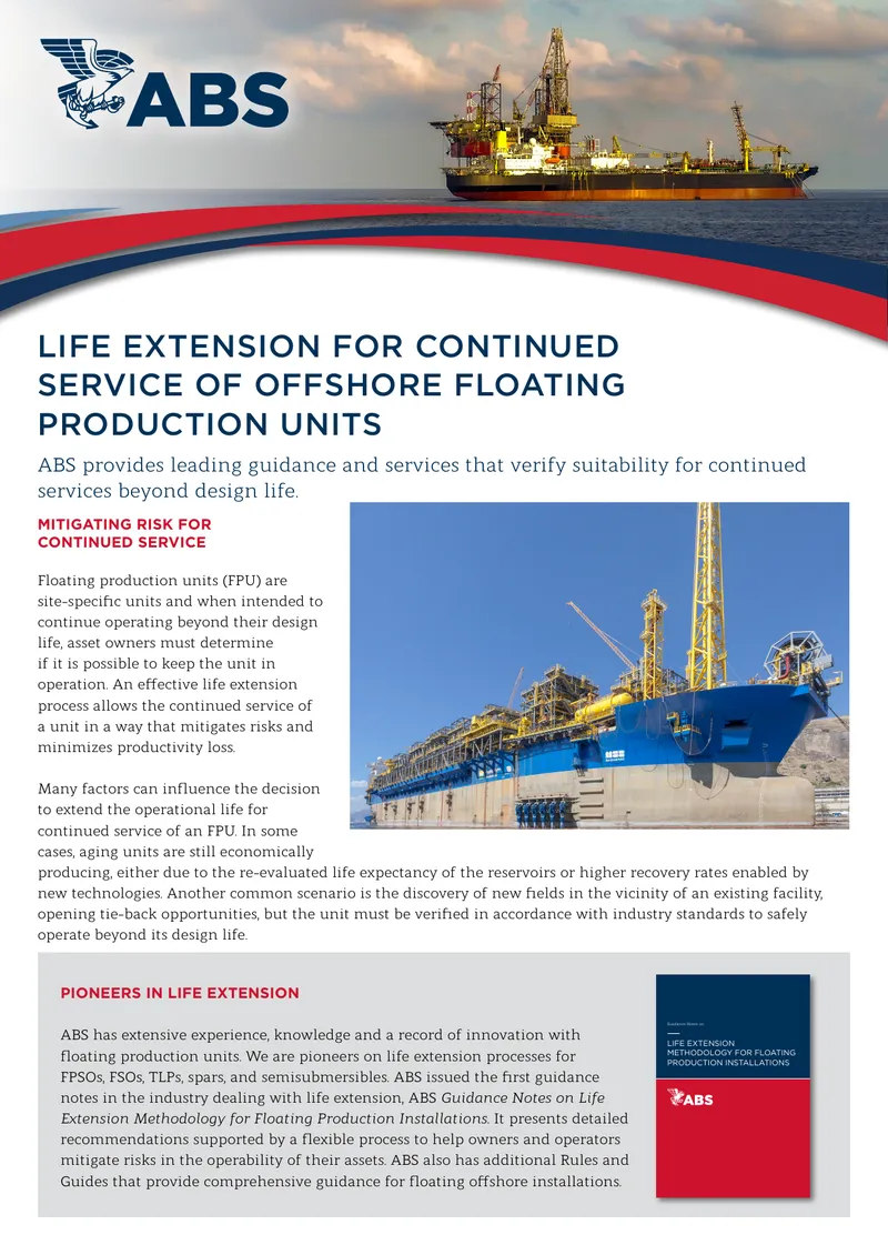 Life Extension Methodology for Floating Production Units