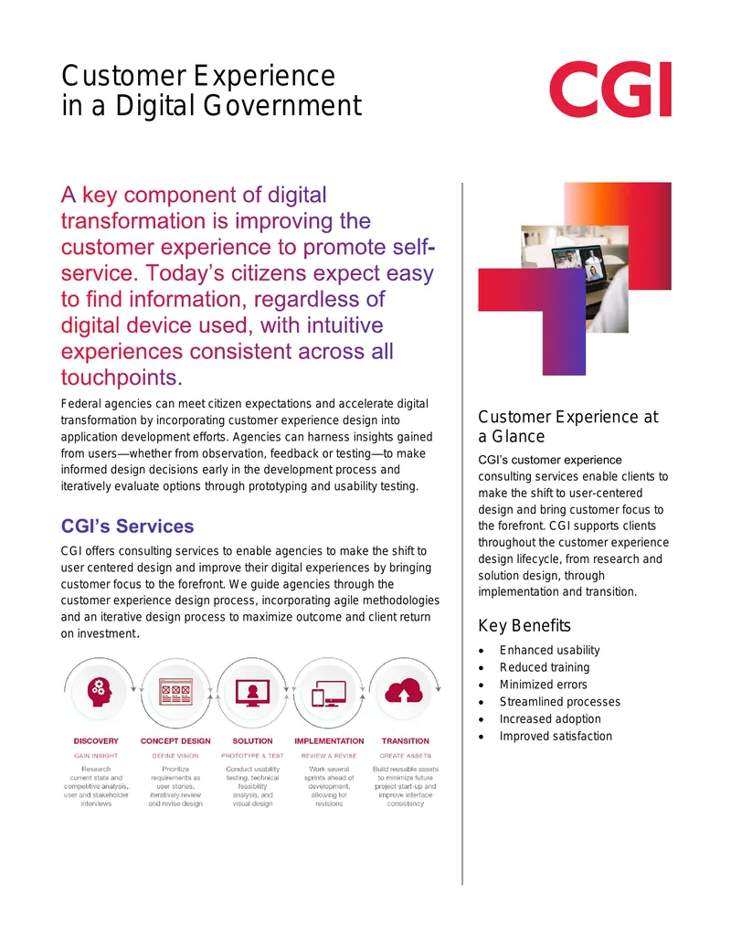 Customer Experience Consulting Services Overview