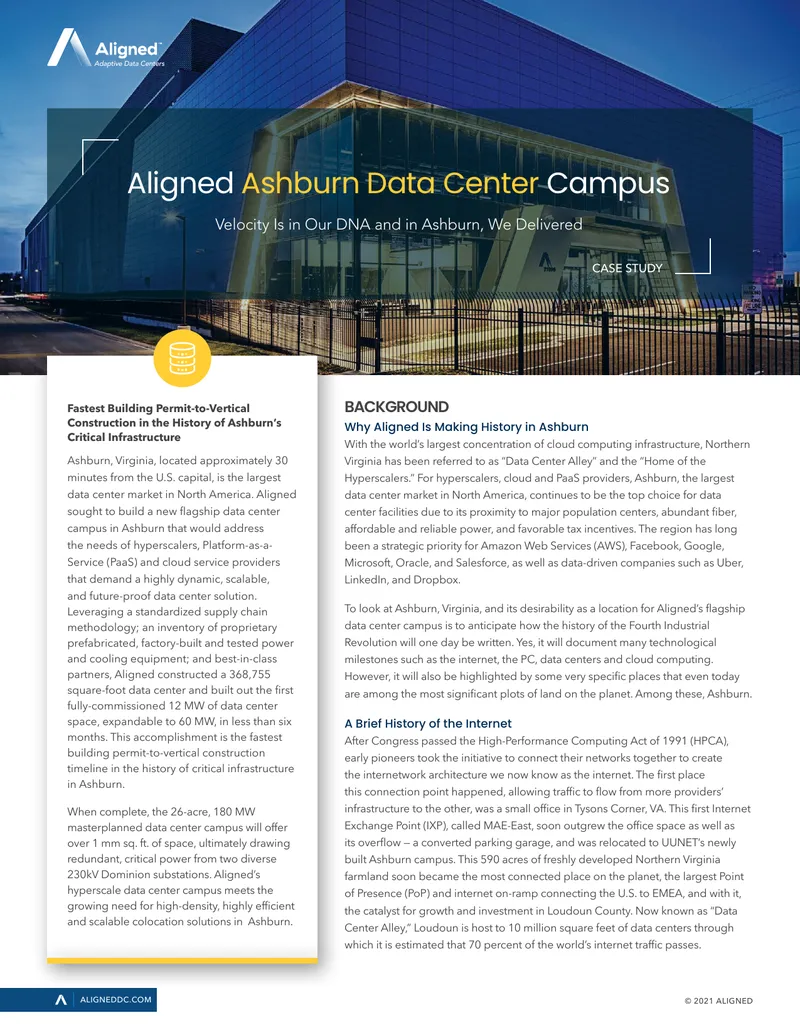 Data Center Campus Development in Ashburn