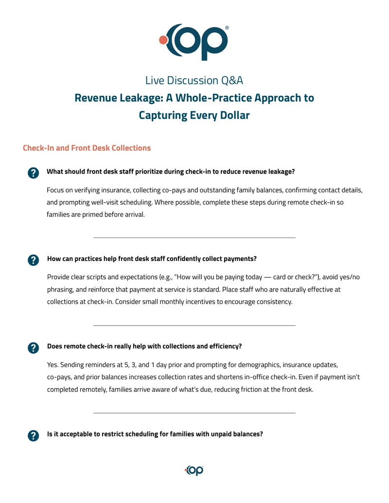 Revenue Leakage Prevention Strategies for Practices