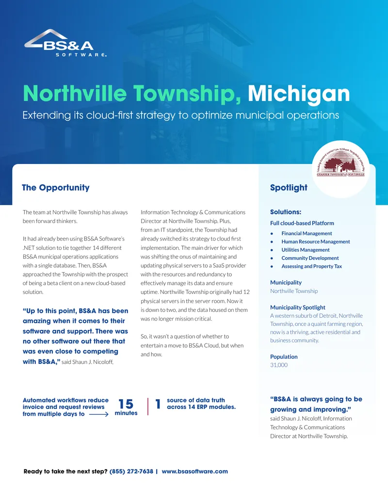 Northville Township Cloud Migration Case Study