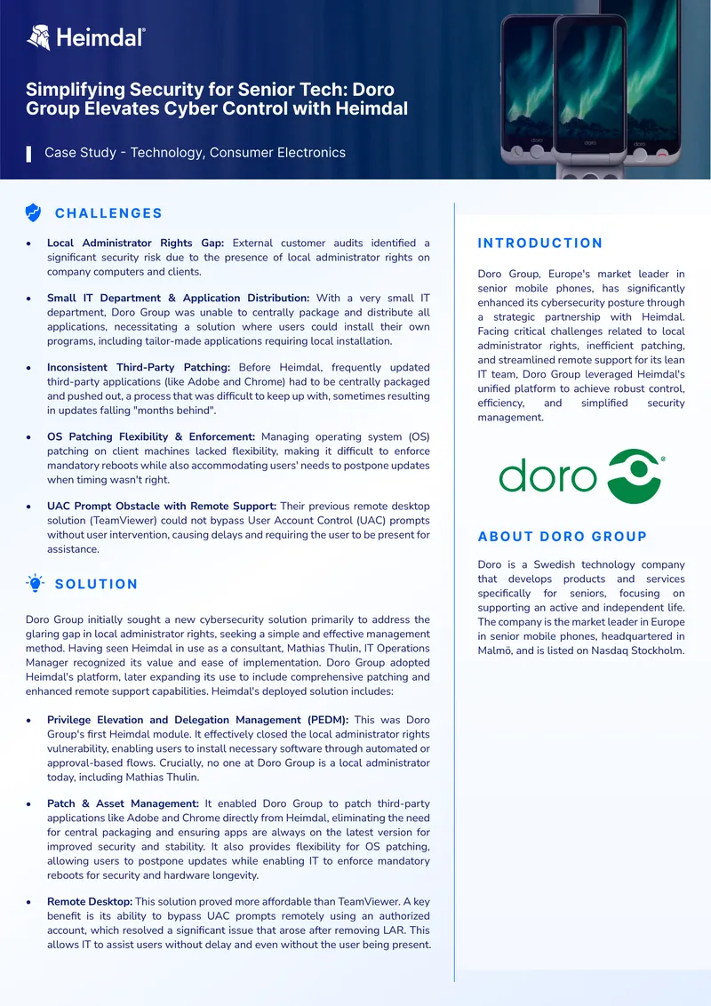 Doro Group Cybersecurity Enhancement Case Study