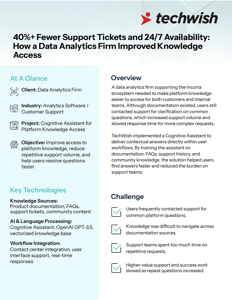 Cognitive Assistant Implementation for Knowledge Access