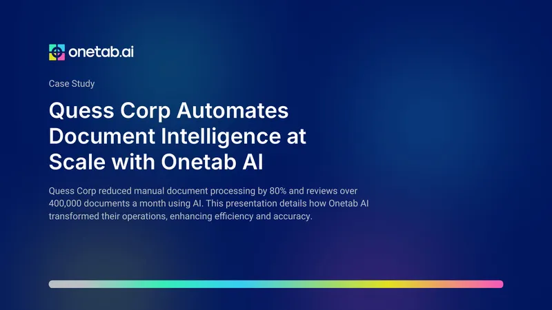 Quess Corp Document Intelligence Automation Case Study