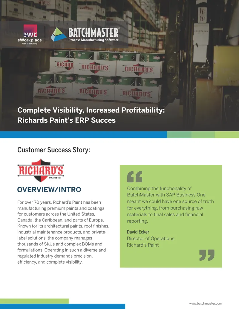 Richard's Paint ERP Migration Success Story