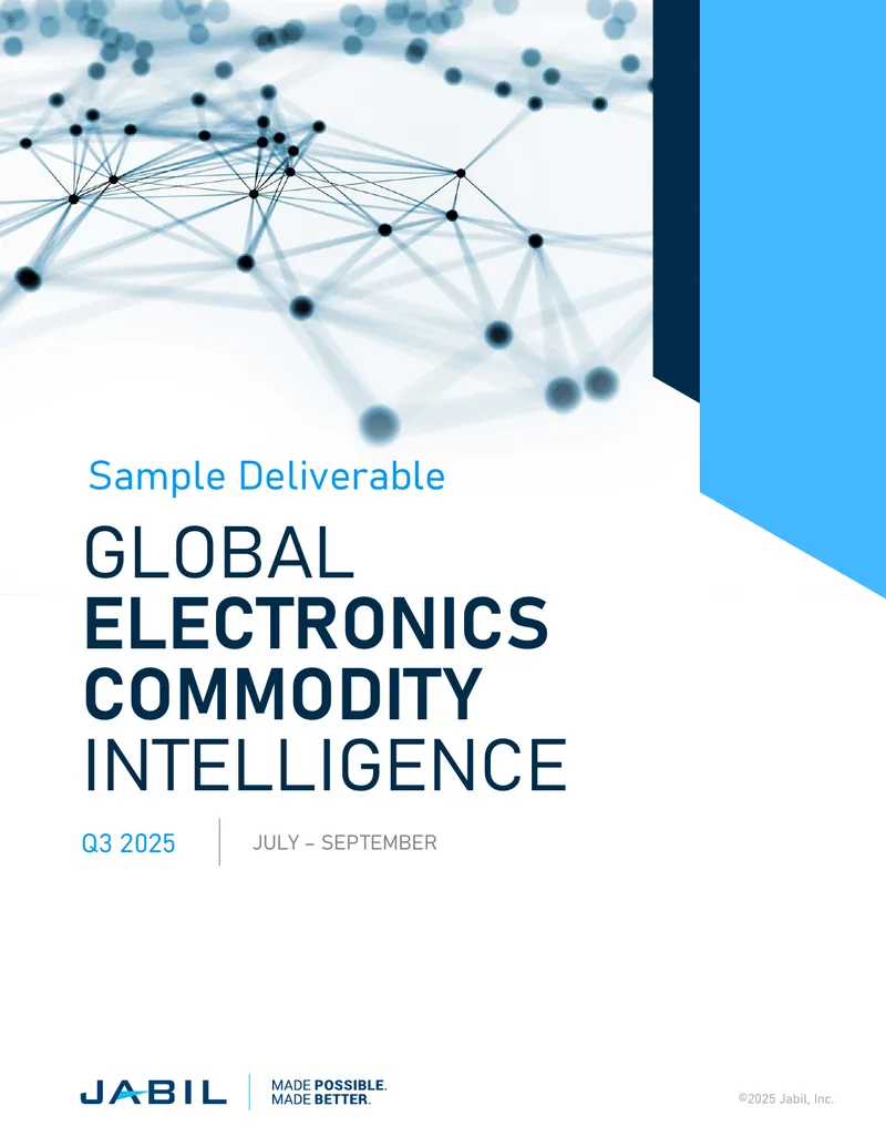 Global Electronics Commodity Intelligence Q3 2025