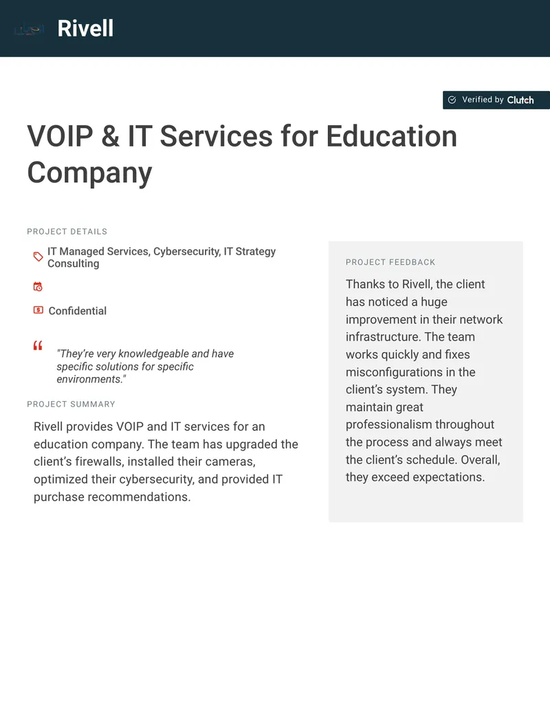 VOIP and IT Services Implementation for Education