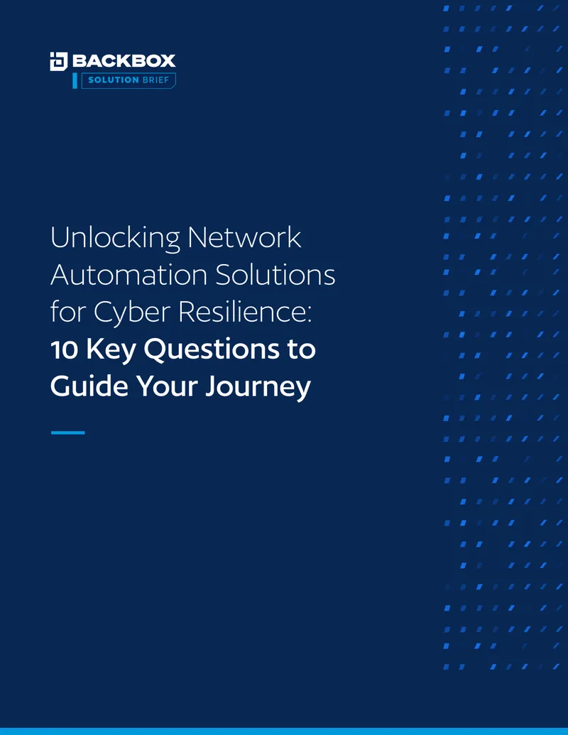 Unlocking Network Automation Solutions for Cyber Resilience